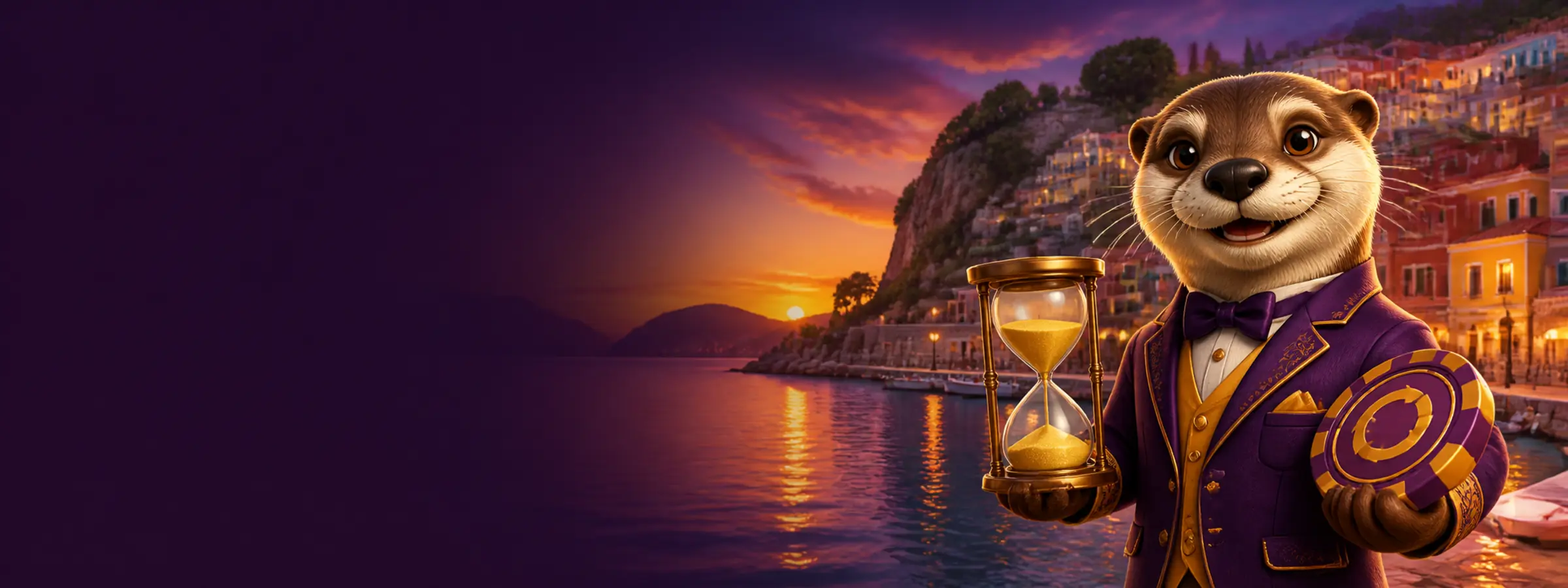 Βίδρα με μπόνους επαναφόρτισης και φόντο την Πάργα